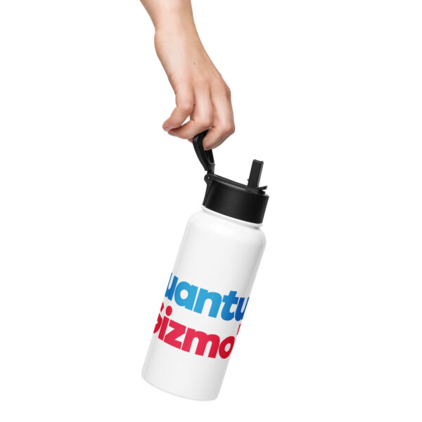 Stainless steel water bottle with a straw lid - Image 2